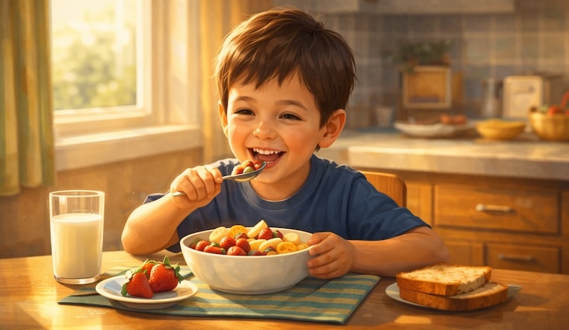 Consejos de alimentación para niños: hábitos saludables en casa